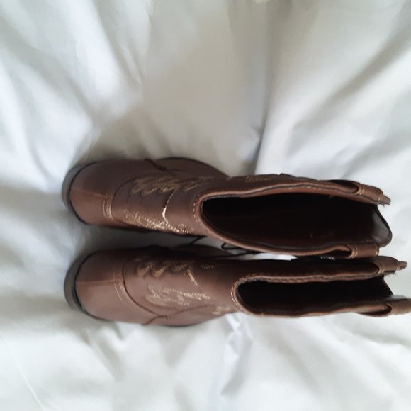 Cat & Jack Shoes Girls Meadow Western Boot Brown Cat Jack Brown